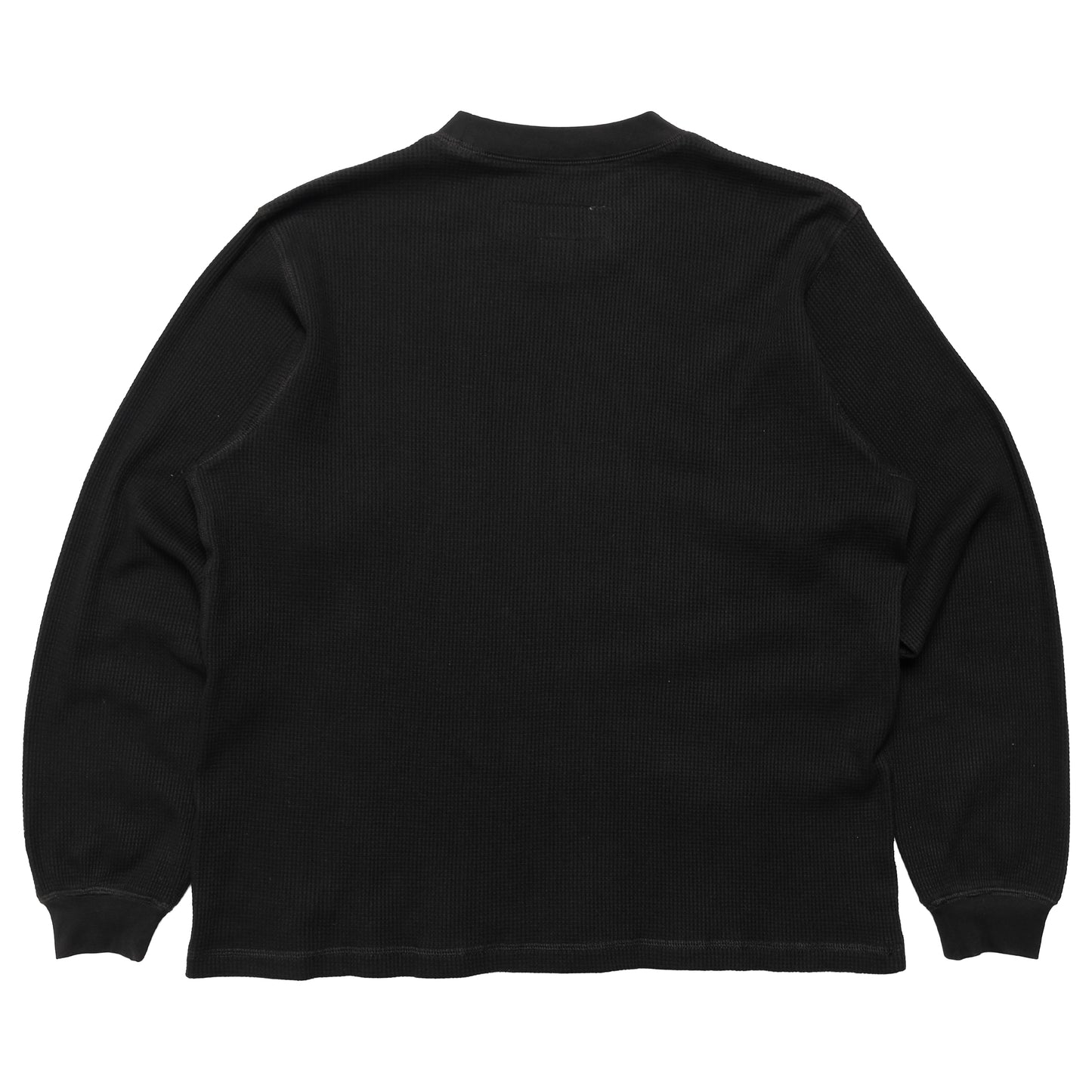 108WAREHOUSE - Waffle Knit Long Sleeve - Black
