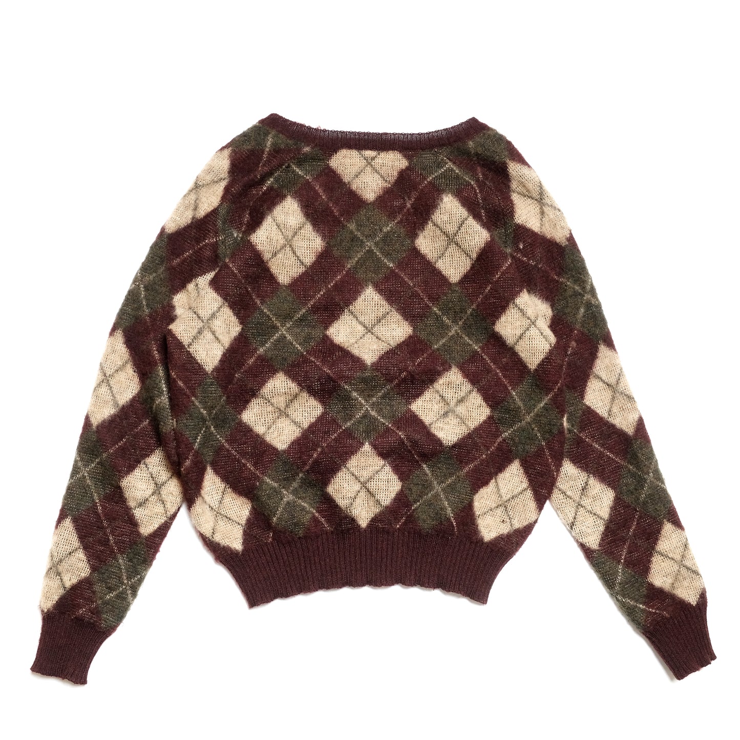 Nepenthes Argyle V Neck Sweater