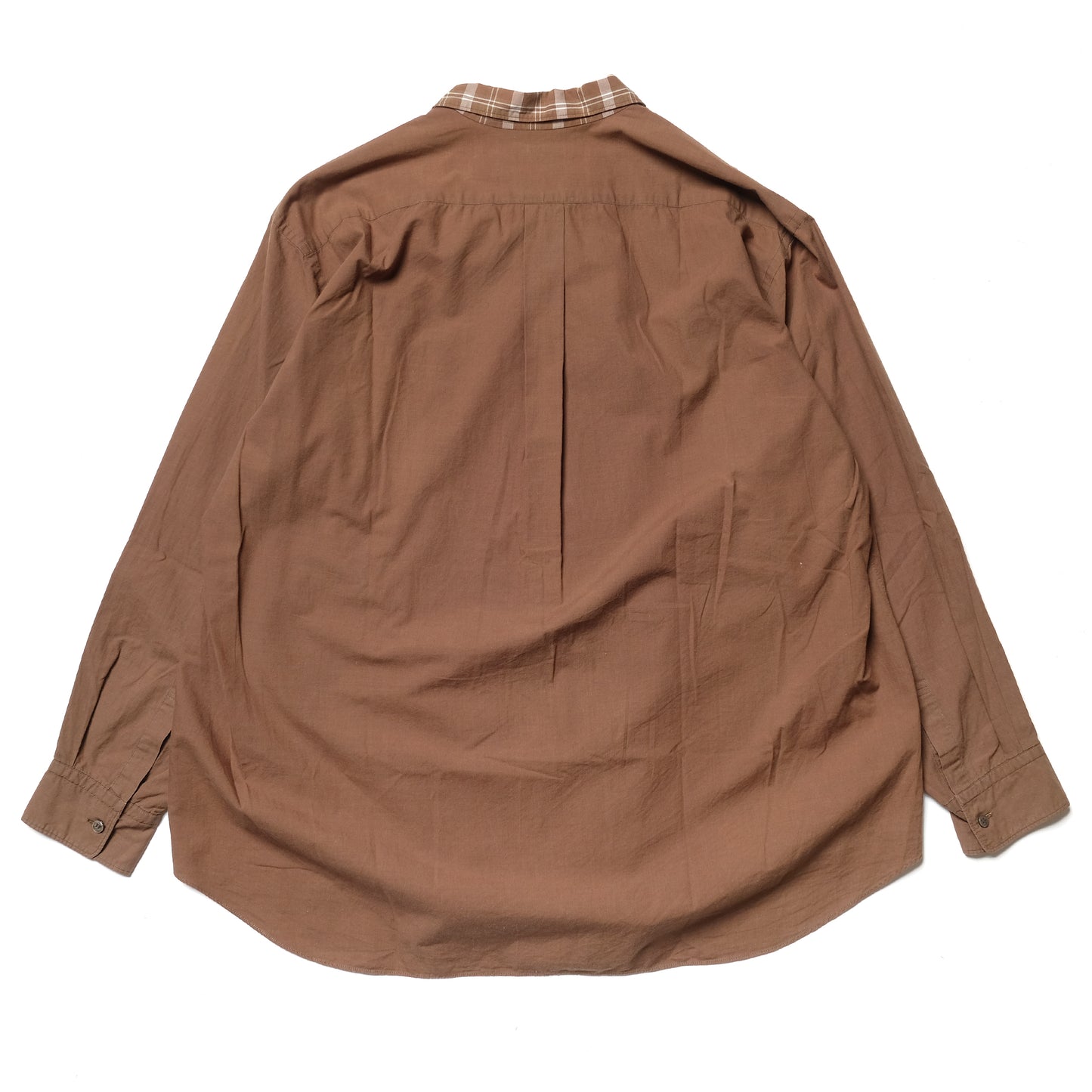 CDG Homme Brown Contrast Collar Shirt - 90s