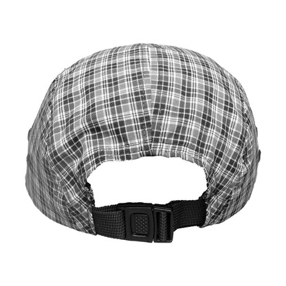 108WAREHOUSE - Plaid 5PAN Cap - Black/Grey
