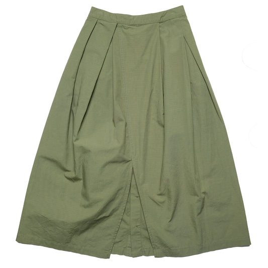 Engineered Garments Buttoned Twill Long Skirt Khaki