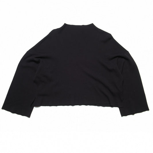 Issey Miyake Pleats Please Black Wide Turtleneck Knit