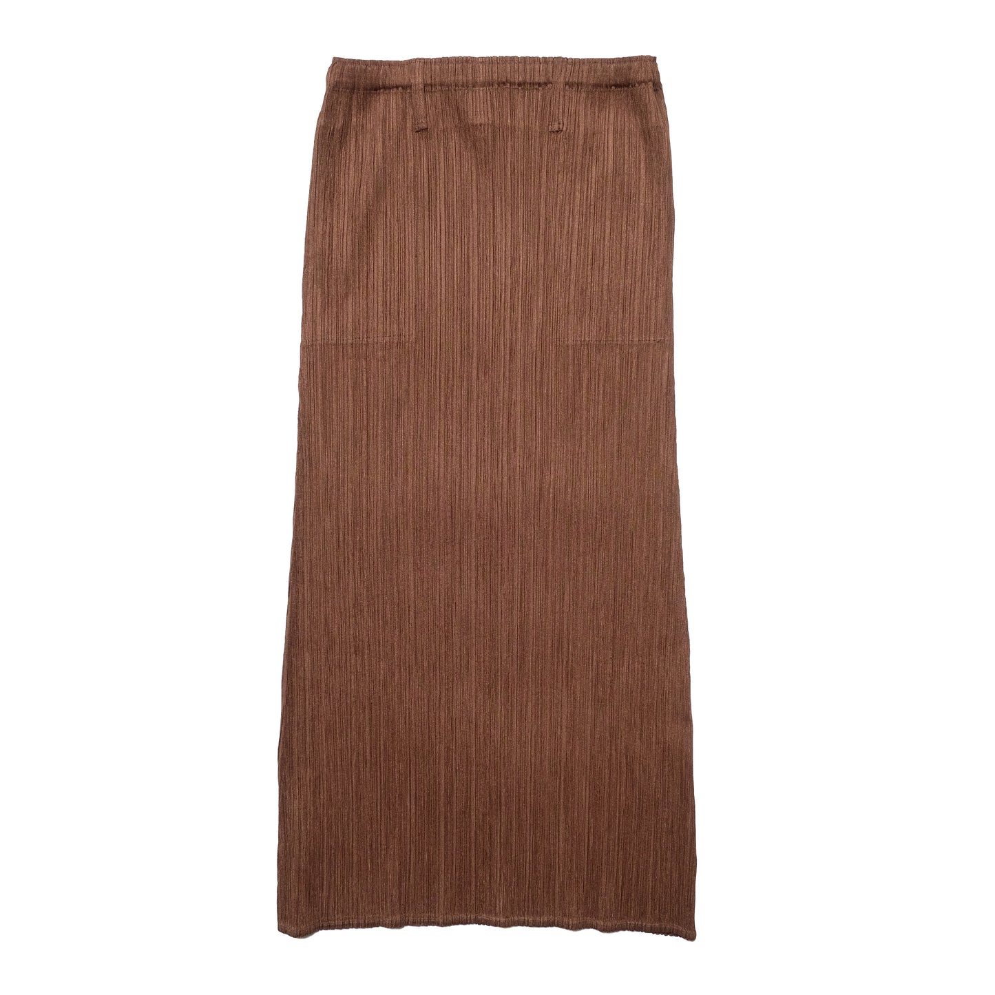 Issey Miyake Pleats Please Brown Skirt Set