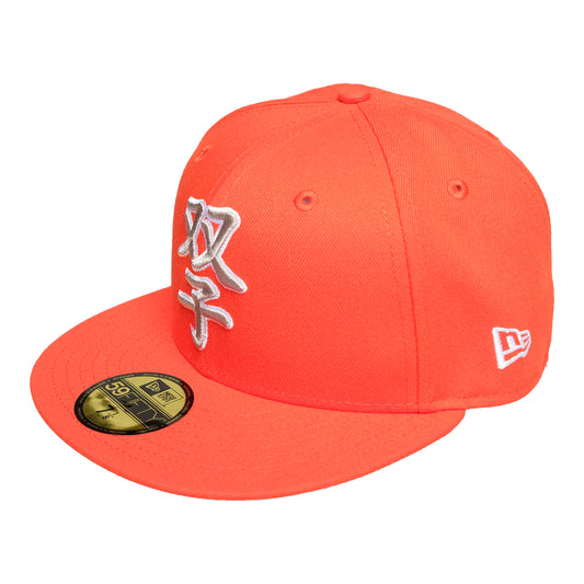 108WAREHOUSE x New Era ‘Twins’ Kanji 59FIFTY® -  Orange