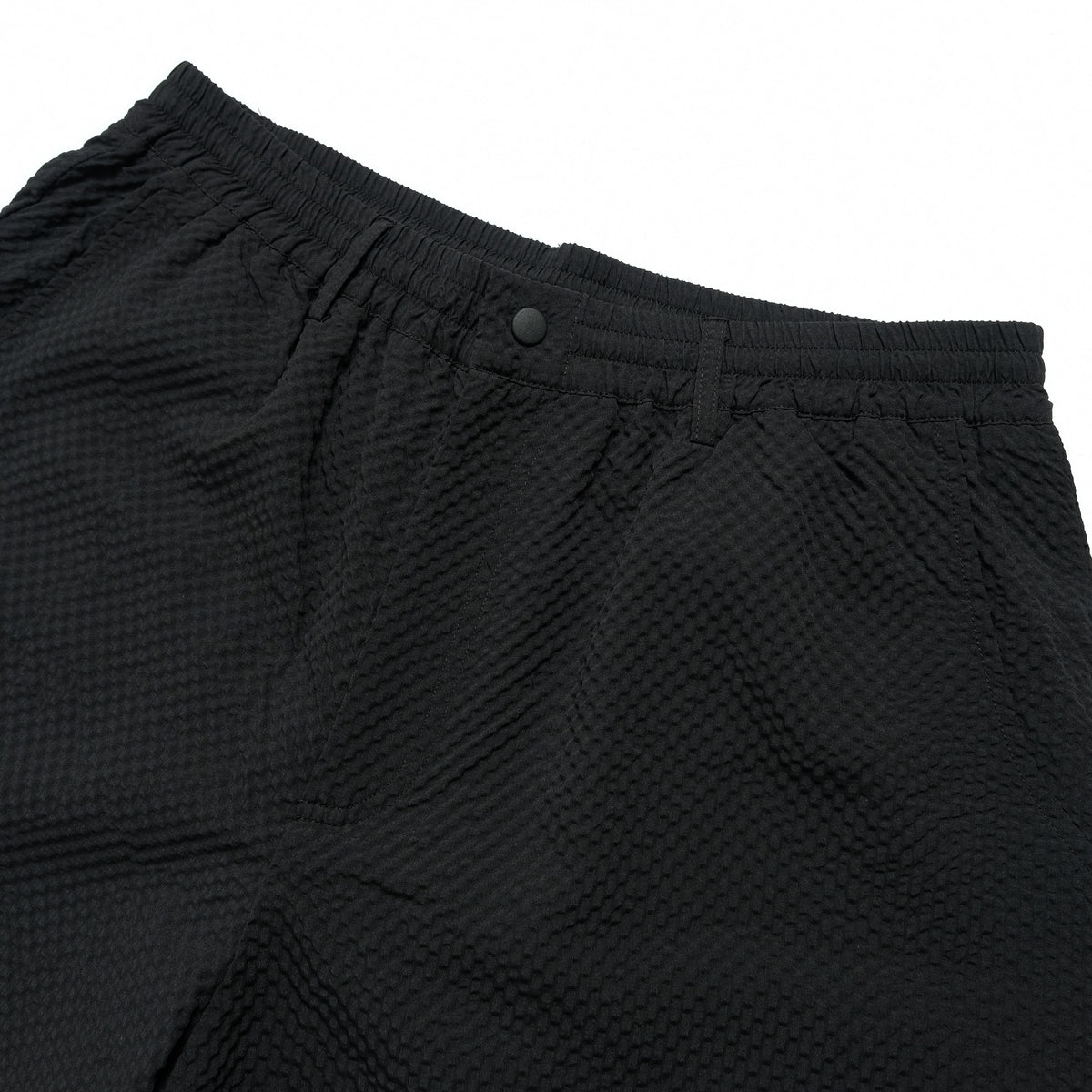 108WAREHOUSE - Seersucker Utility Shorts - Black