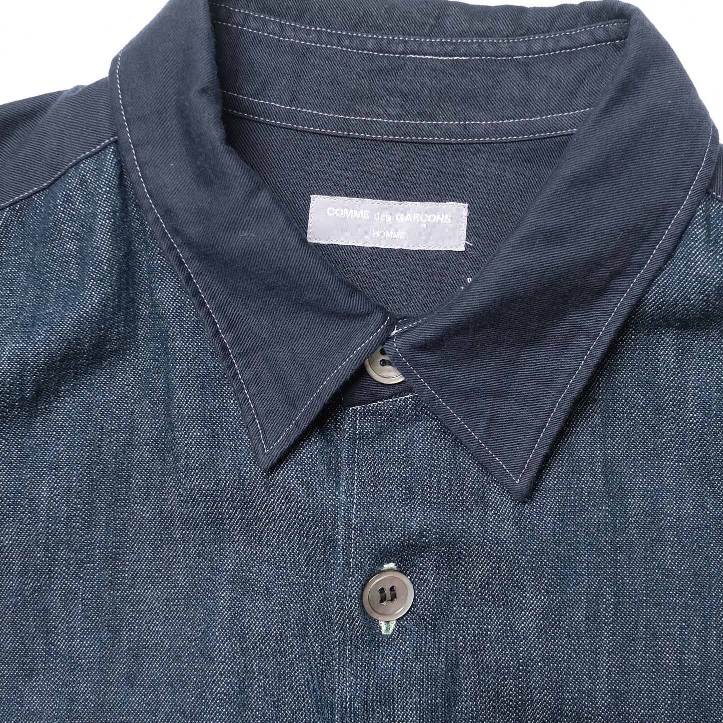 CDG Homme Denim Contrast Material Shirt - 00s