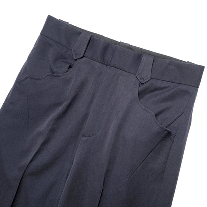 NUMBER (N)INE Navy Smoky Twill Trousers