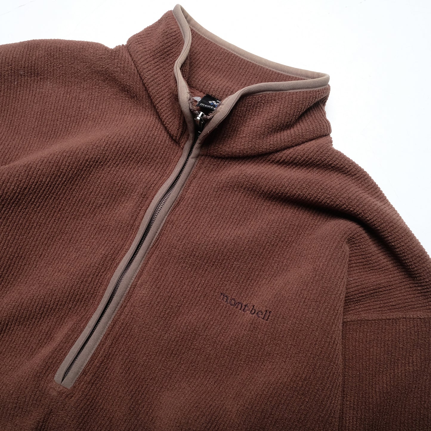 Montbell Brown 1/2 Zip Fleece Sweater