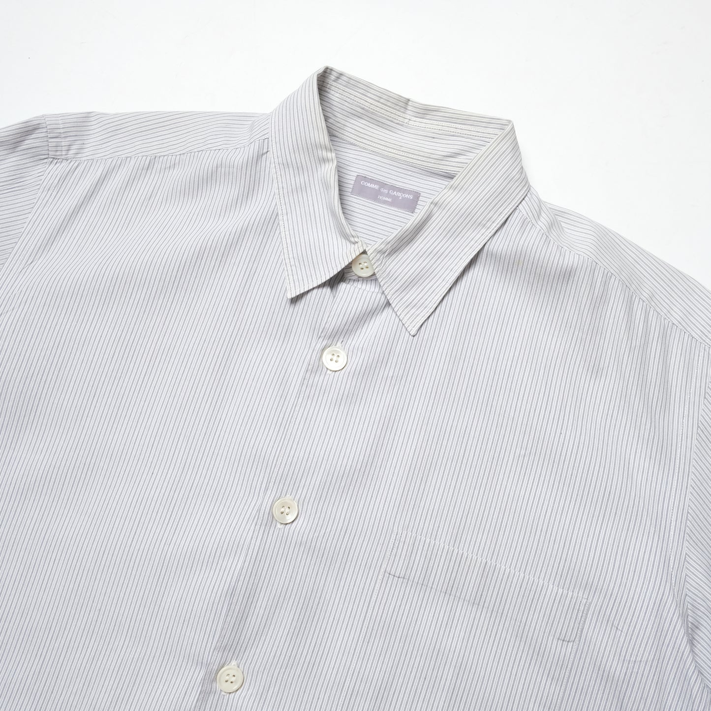 CDG HOMME Striped Short Sleeve Shirt - 00s