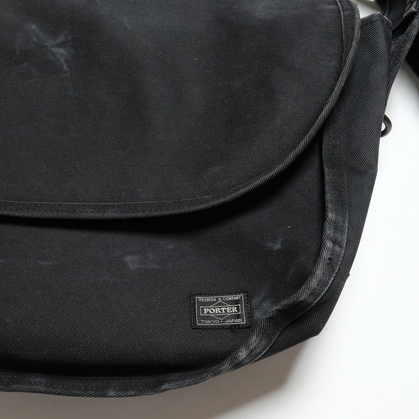 Porter Black Canvas Messenger - Medium