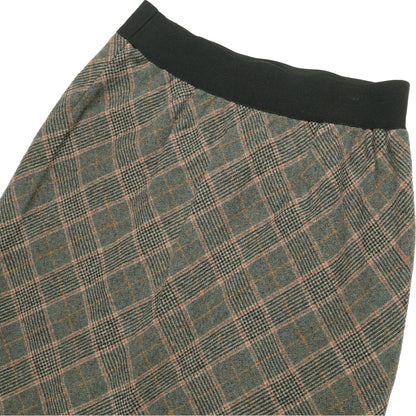 CDG Tricot Checkered Maxi Skirt - AD1997