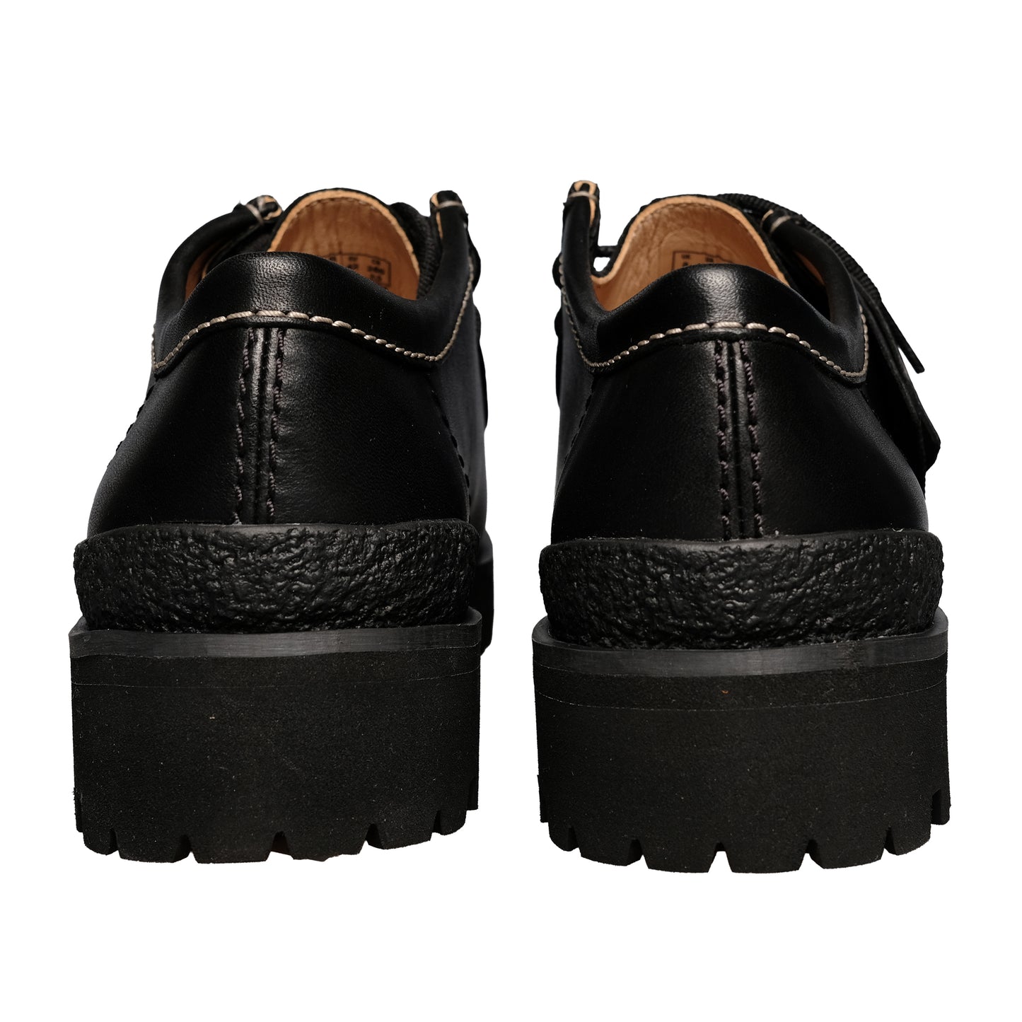 Clarks Originals - Wallabee Yukoner Black Leather White Stitching - Black
