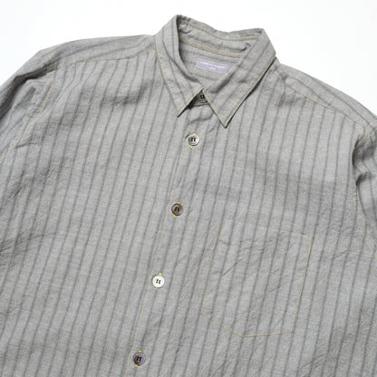 CDG Homme Grey Striped Long Sleeve Shirt - 90s