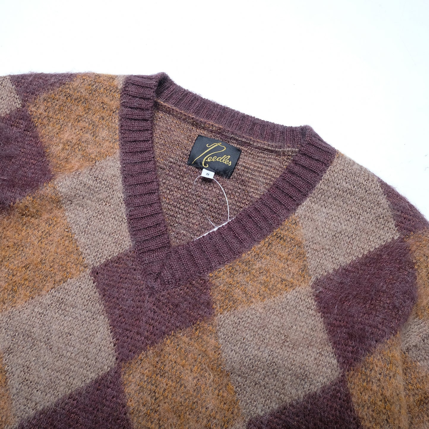 Needles Brown V-Neck Knit