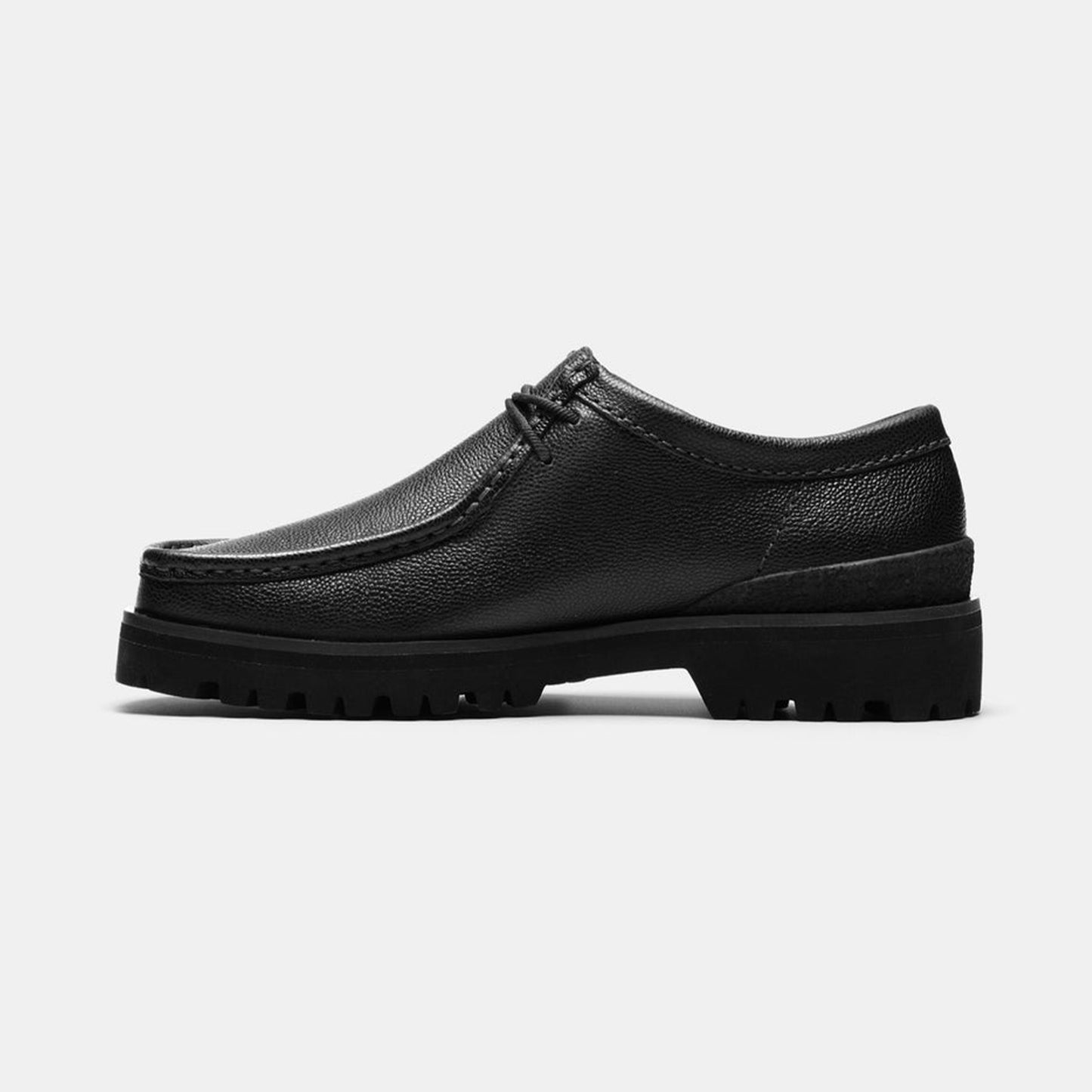 Clarks Originals - Wallabee Yukoner Black Scotch Grain Leather - Black