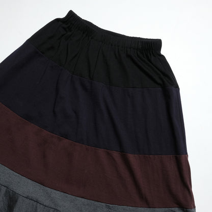 CDG Robe De Chambre Multi Coloured Skirt Black/Brown/Grey