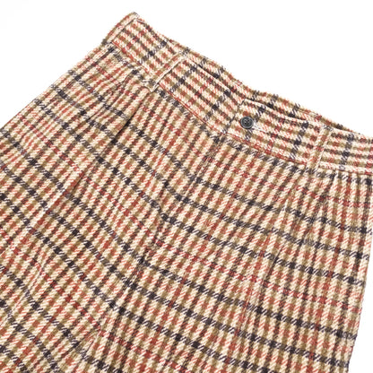 Needles Brown Tartan Relaxed Trousers