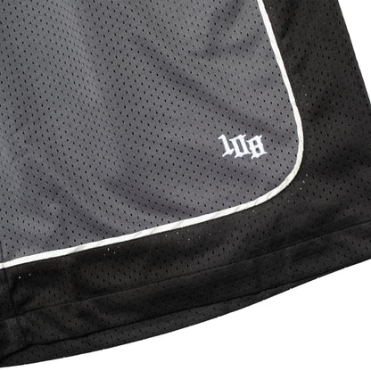108WAREHOUSE - Two Panel Mesh Shorts - Black / Grey