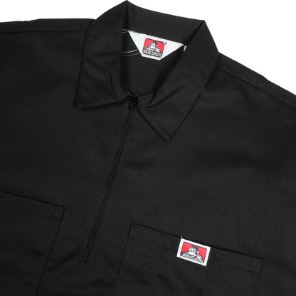 Ben Davis - Short Sleeve Half Zip Solid (Black)