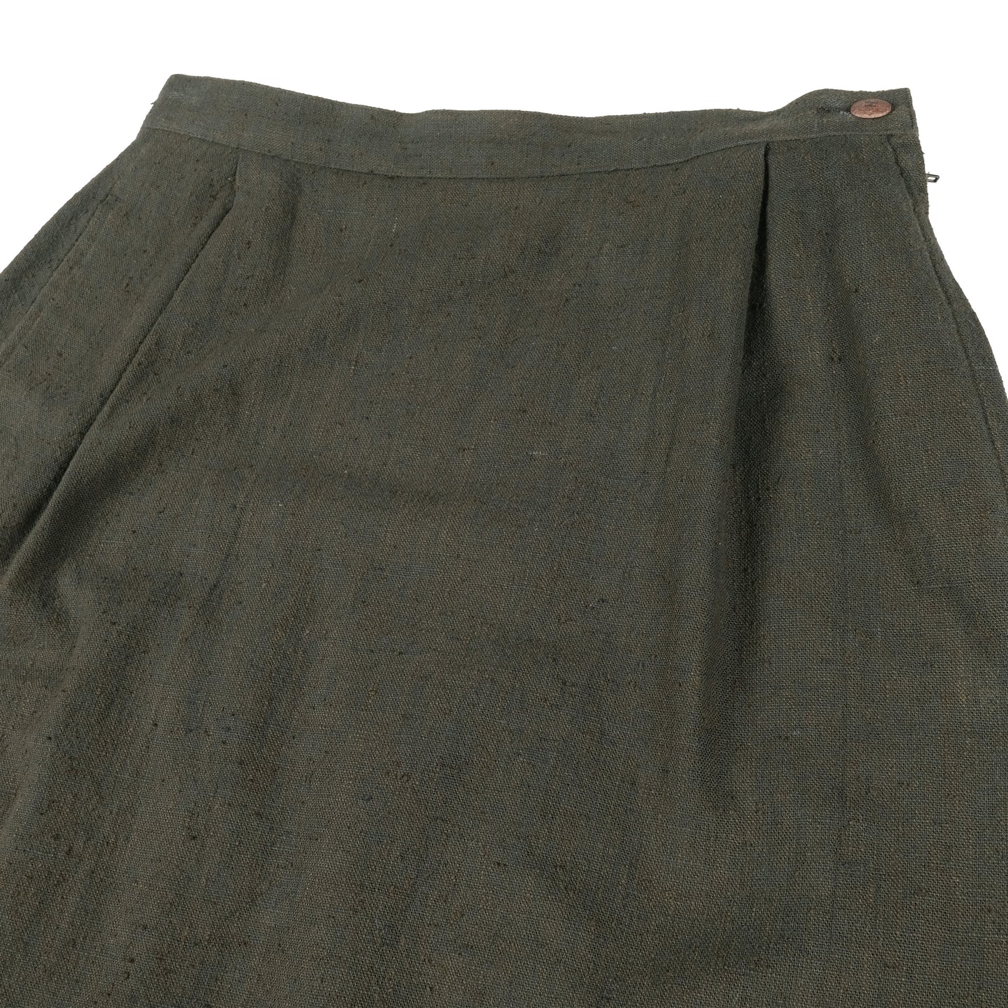 Issey Miyake Long Forest Green Skirt