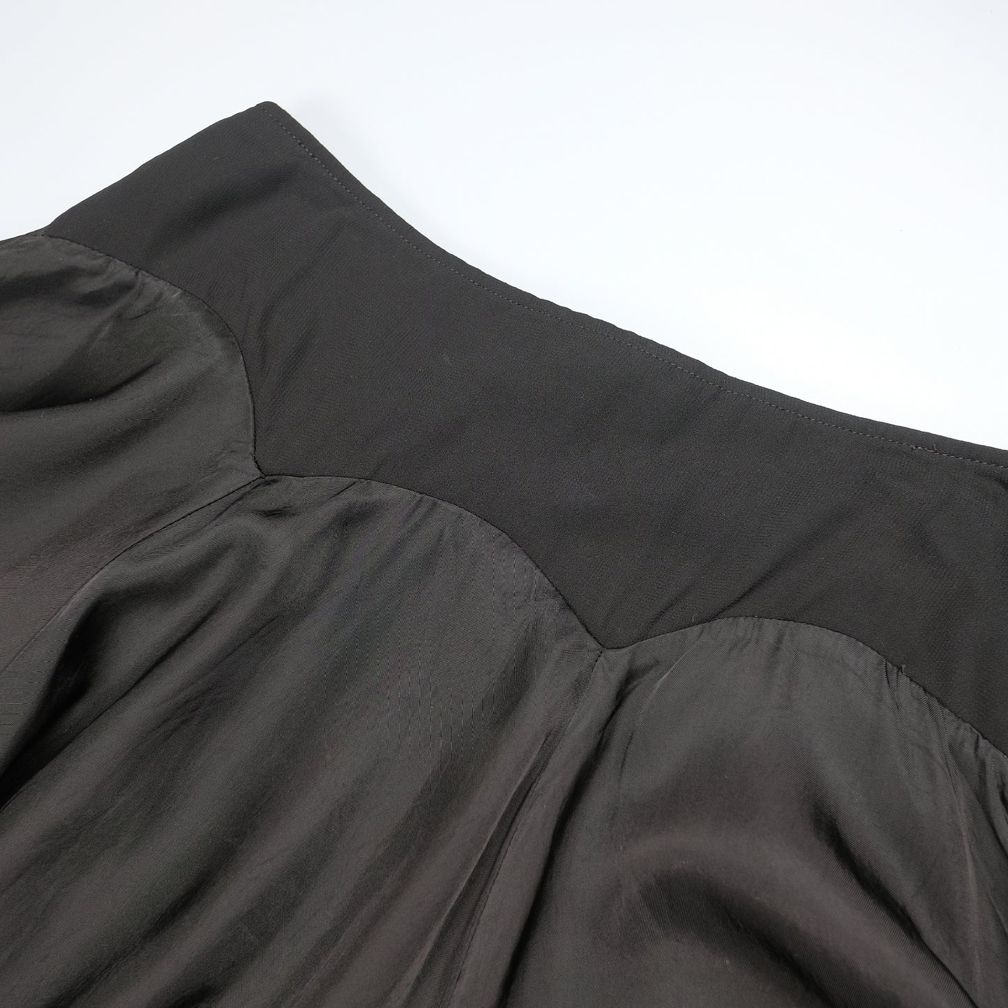 CDG Tricot Black Flared Skirt - AD2014