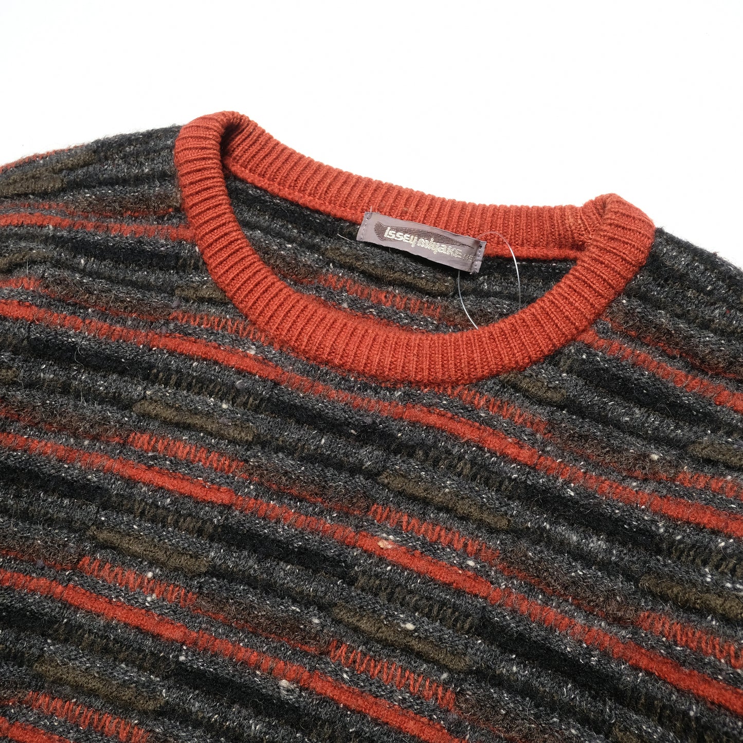 Issey Miyake MEN Stripped Knit Sweater - 80s