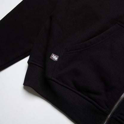 108WAREHOUSE - Cropped Shop Hoodie - Black