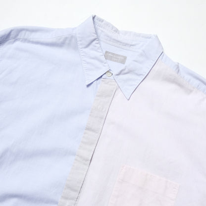 CDG Homme Light Blue Contrasted Panelled Shirt - 90s