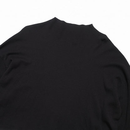 Issey Miyake Pleats Please Black Wide Turtleneck Knit