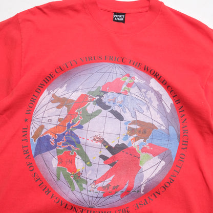 coogidowntothesex - World Wide Cutty Virus T-Shirt - Tomato