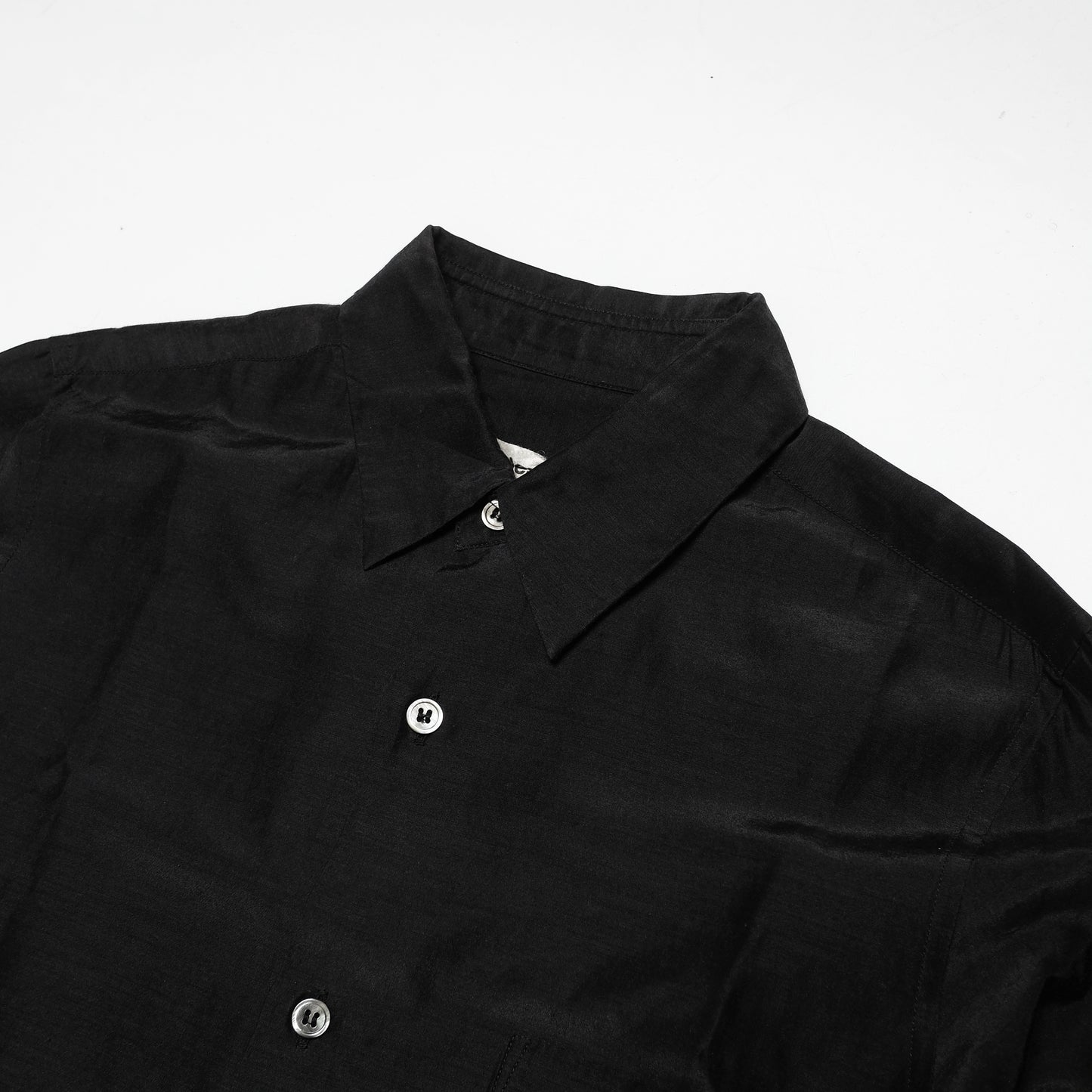 Comme Des Garcons Black Silk Shirt