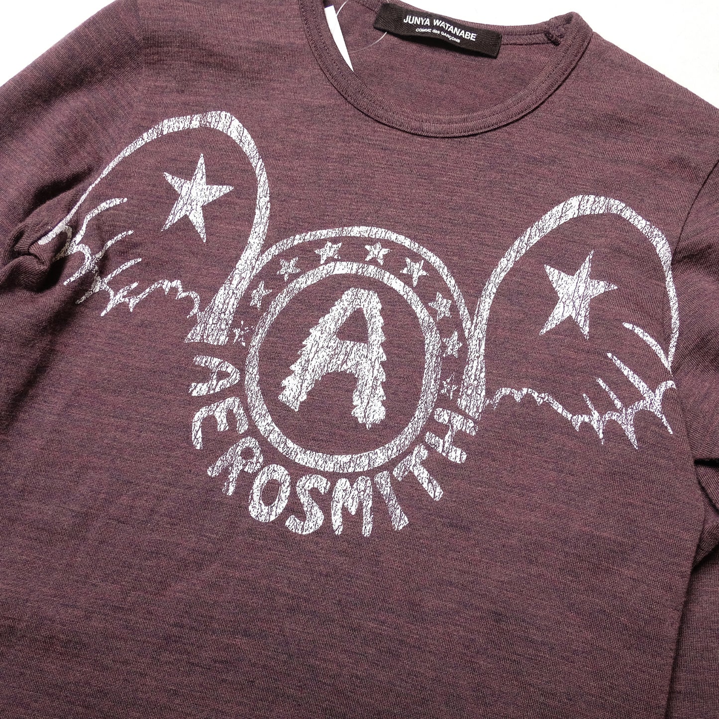 Junya Watanabe Purple Heathered Knit Sweater