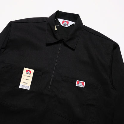 Ben Davis - LS Half Zip Solid (Black)