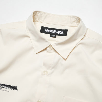 Neighborhood White Button up Shortsleeve