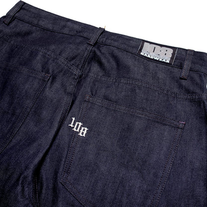 108WAREHOUSE - Baggy Selvedge Denim - Raw Indigo