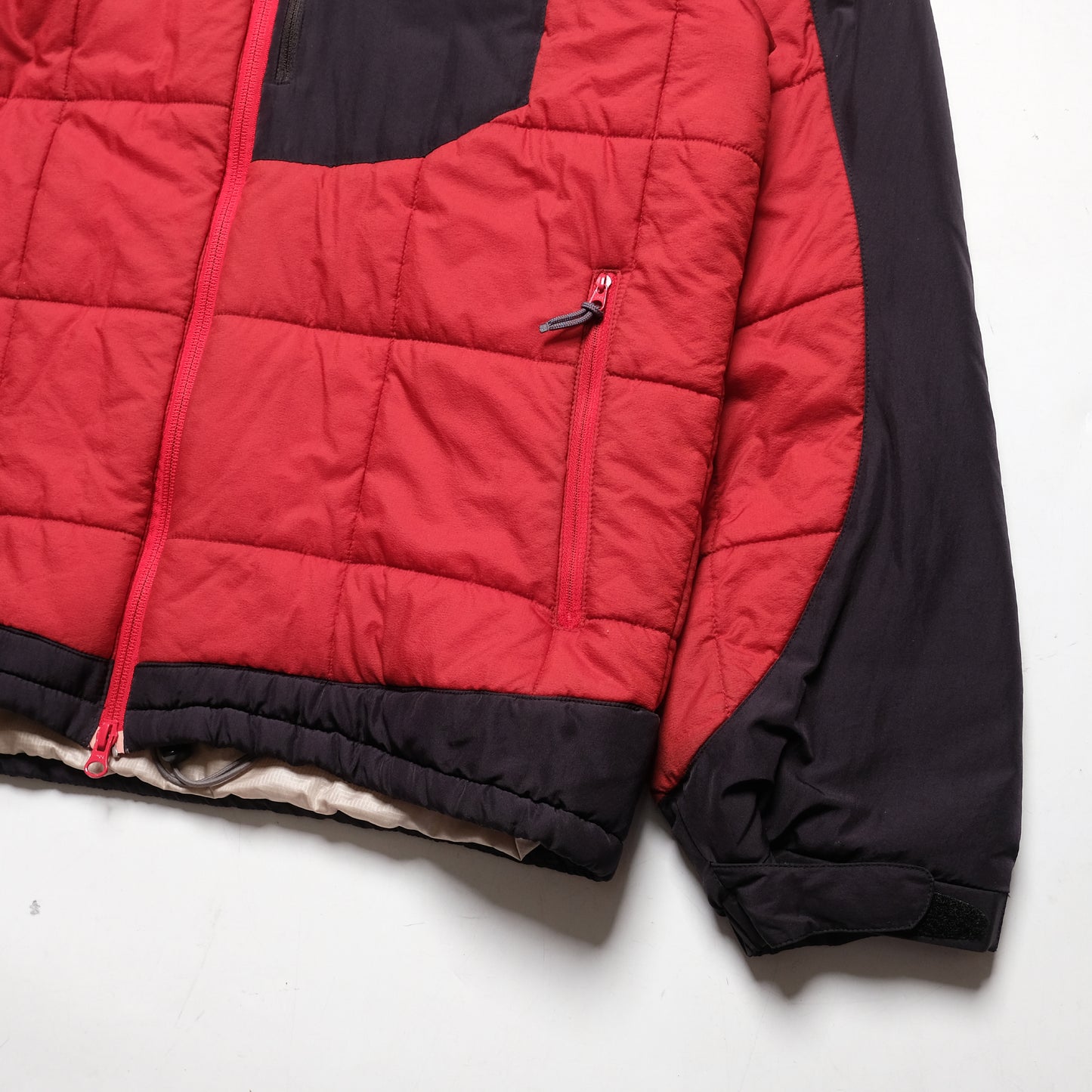 Montbell Red/Black 2-Tone Quilted Parka - 00s