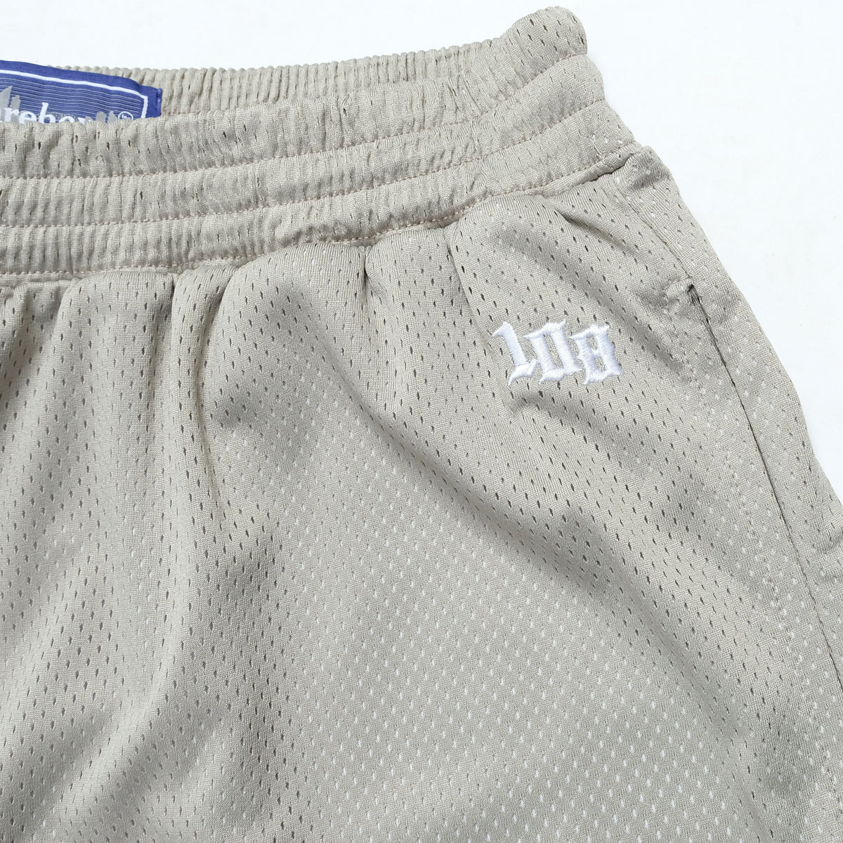 108WAREHOUSE - Oval Logo Mesh Shorts - Grey