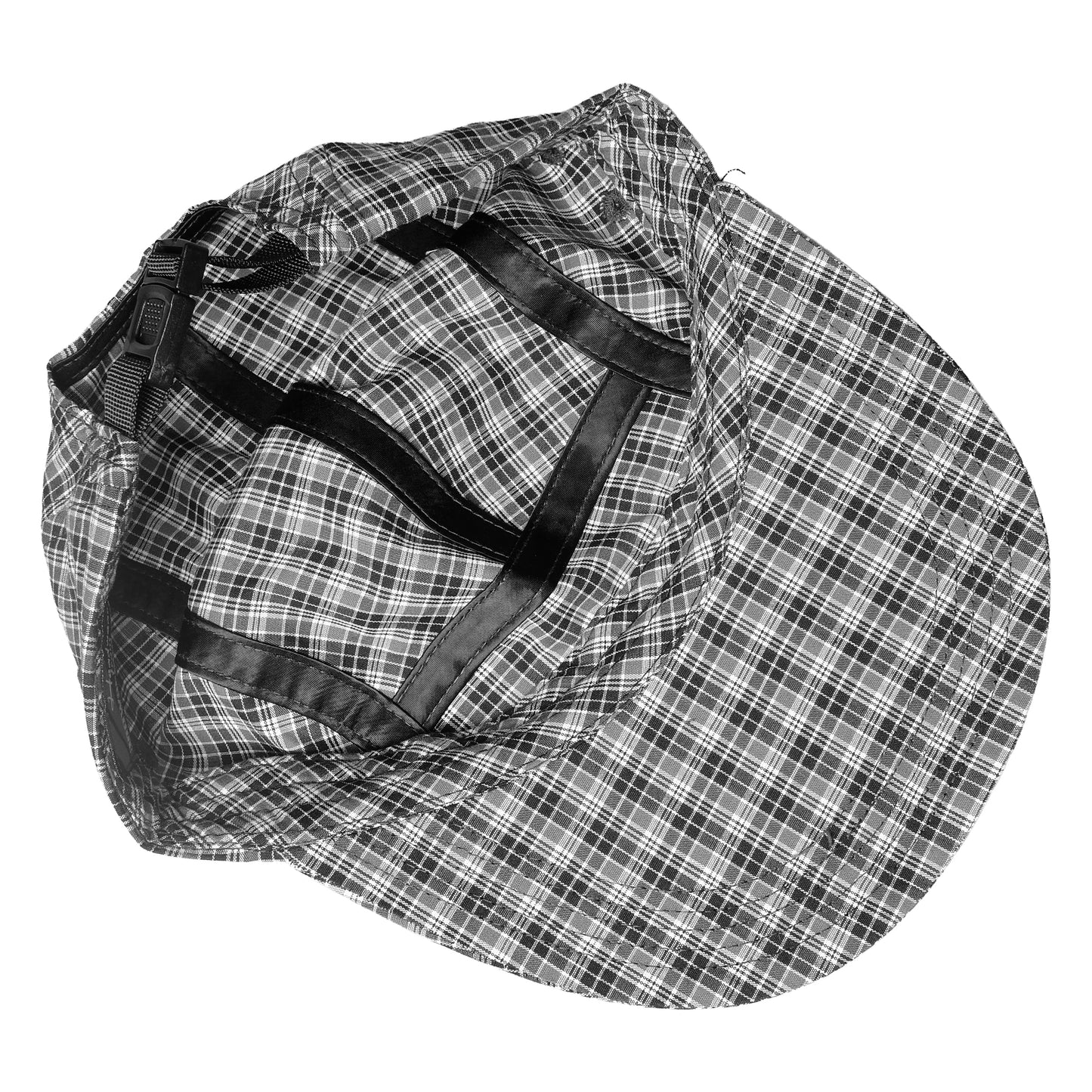 108WAREHOUSE - Plaid 5PAN Cap - Black/Grey
