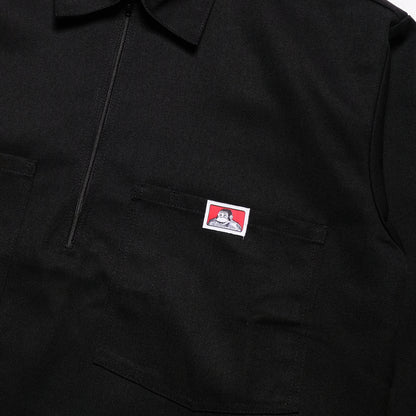 Ben Davis - LS Half Zip Solid (Black)