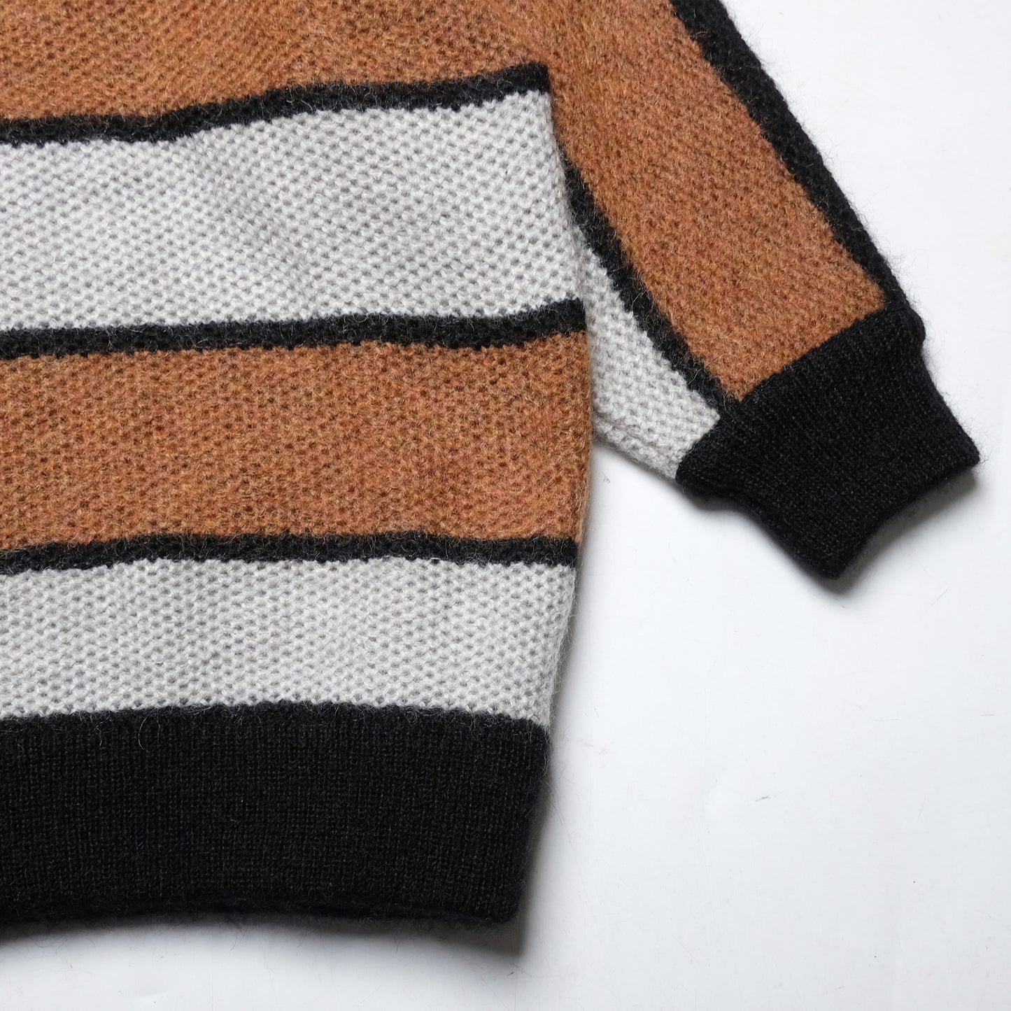 Needles Orange/White Knit