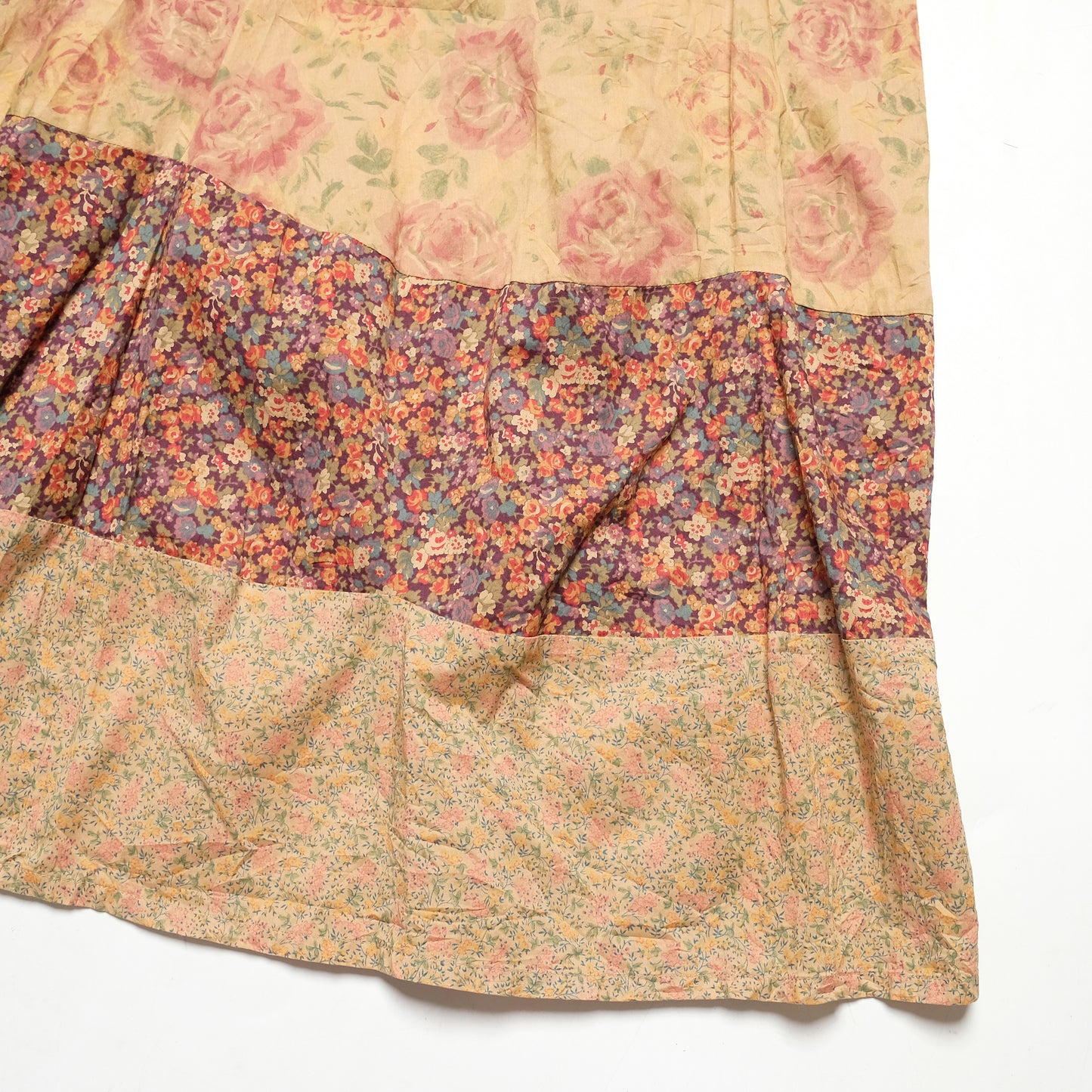 CDG Tricot Brown Floral Skirt