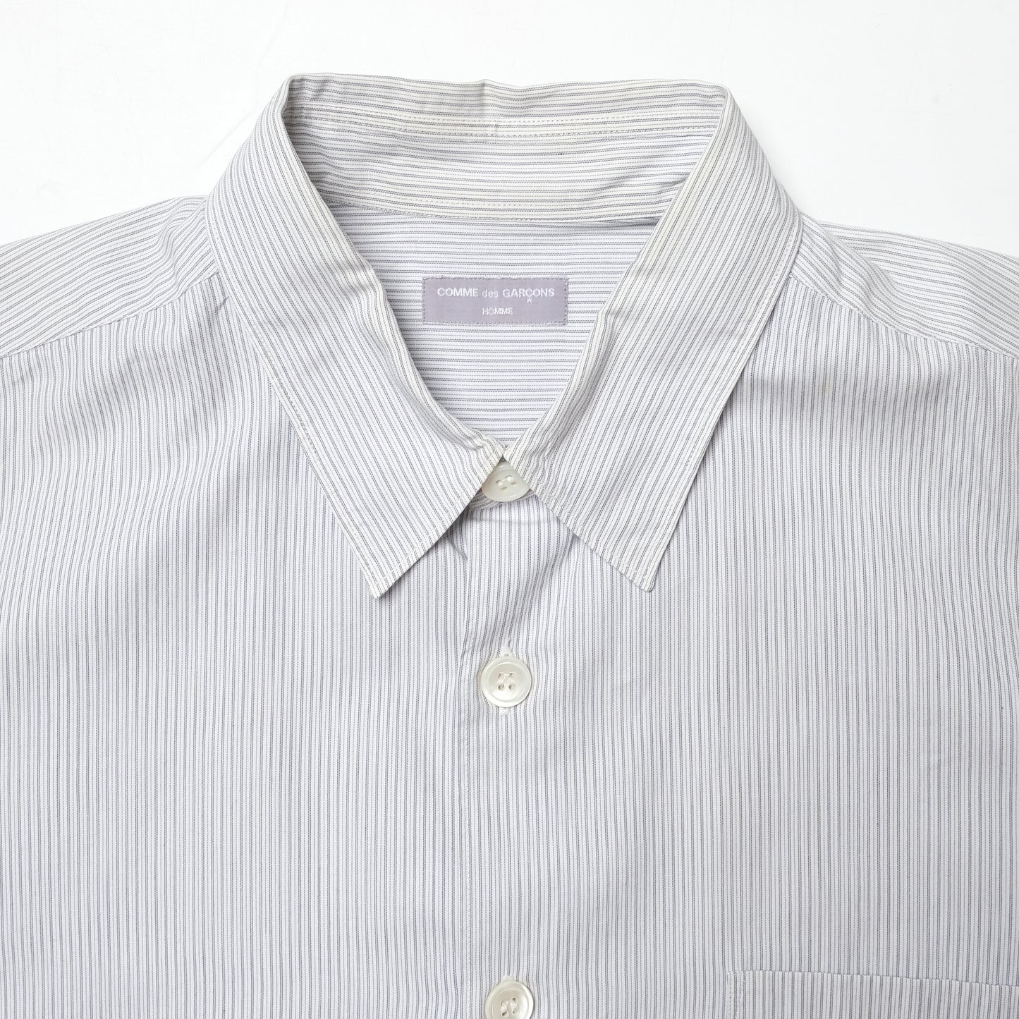 CDG HOMME Striped Short Sleeve Shirt - 00s