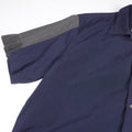 CDG SHIRT Navy Switching Short Sleeve Shirt