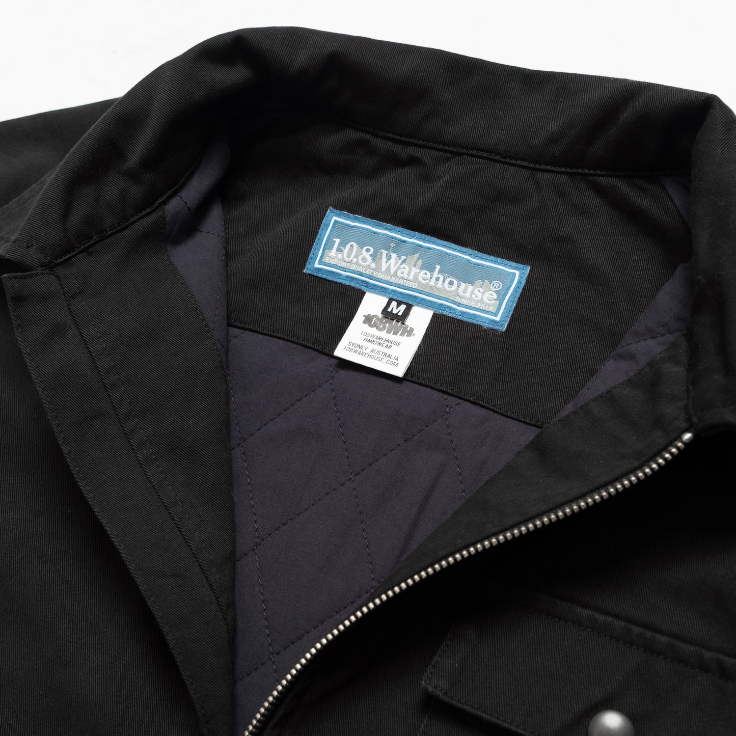 108WAREHOUSE - Work Jacket (Padded) - Washed Black