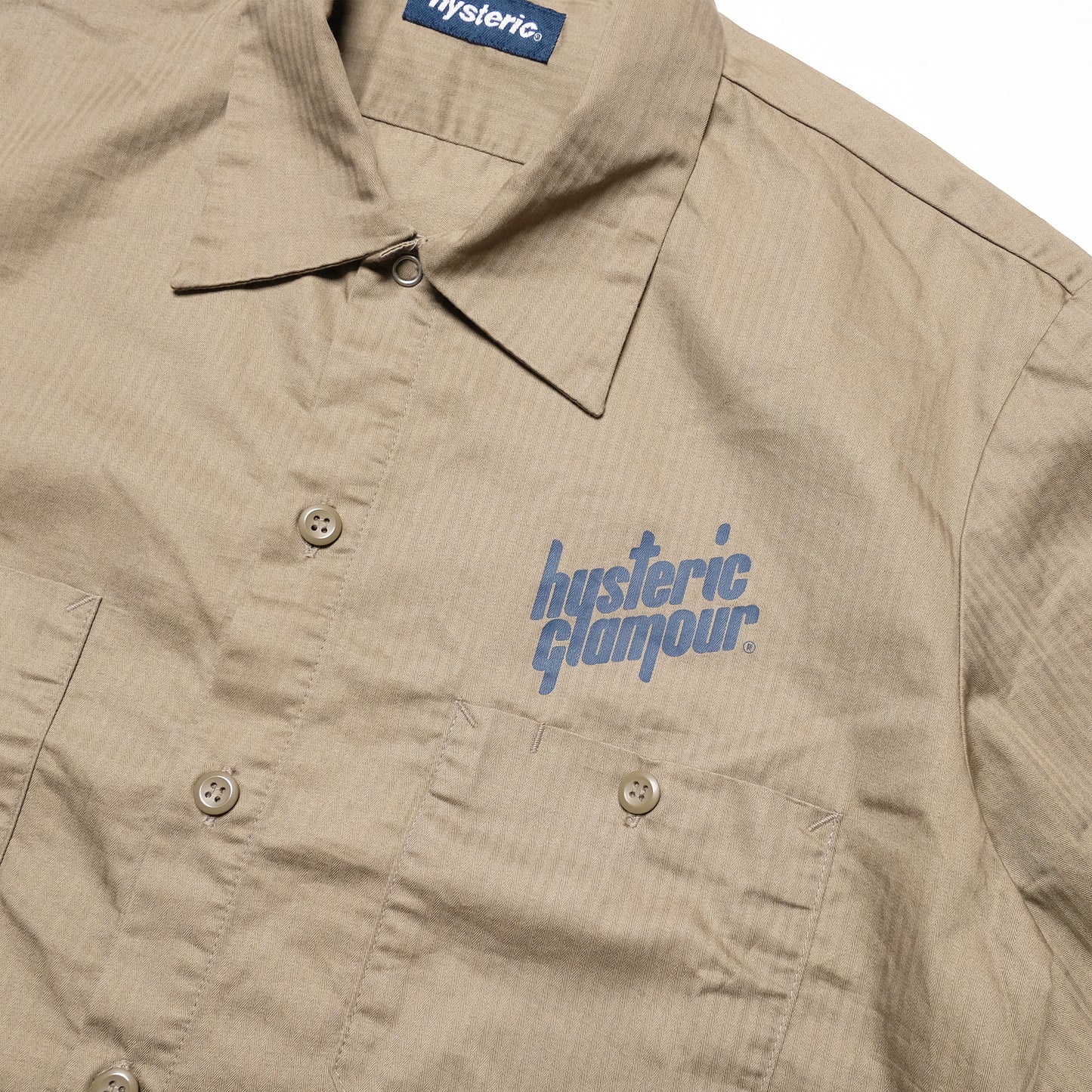 Hysteric Glamour Brown Short Sleeve Shirt