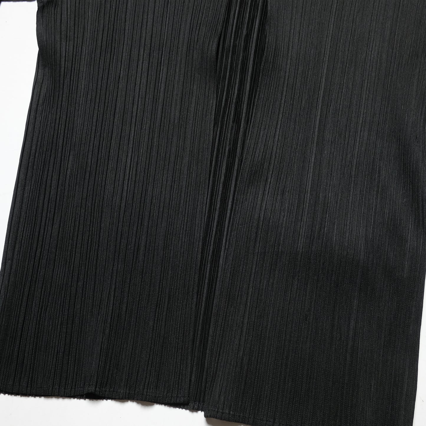 Issey Miyake Black Pleated Cardigan