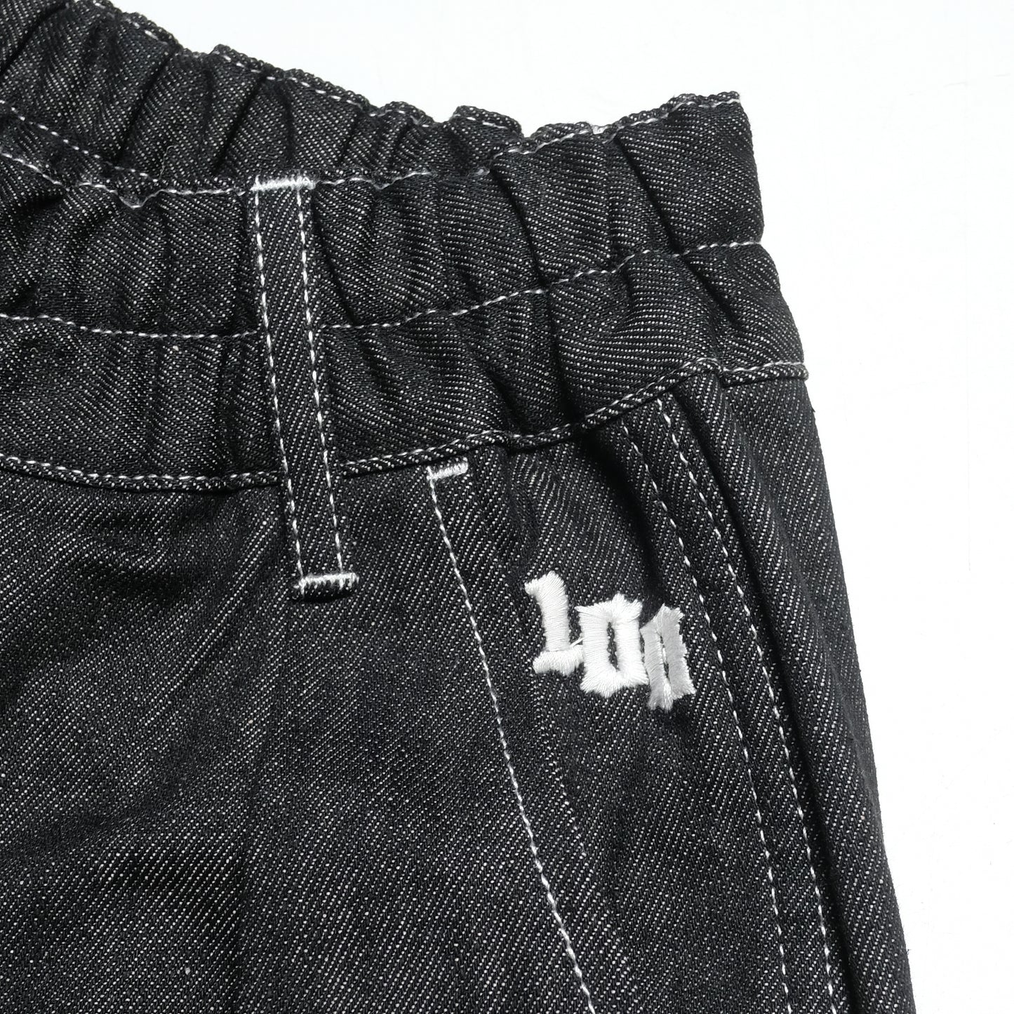 *PREORDER* 108WAREHOUSE x Workware - Balloon Shorts - Black Denim