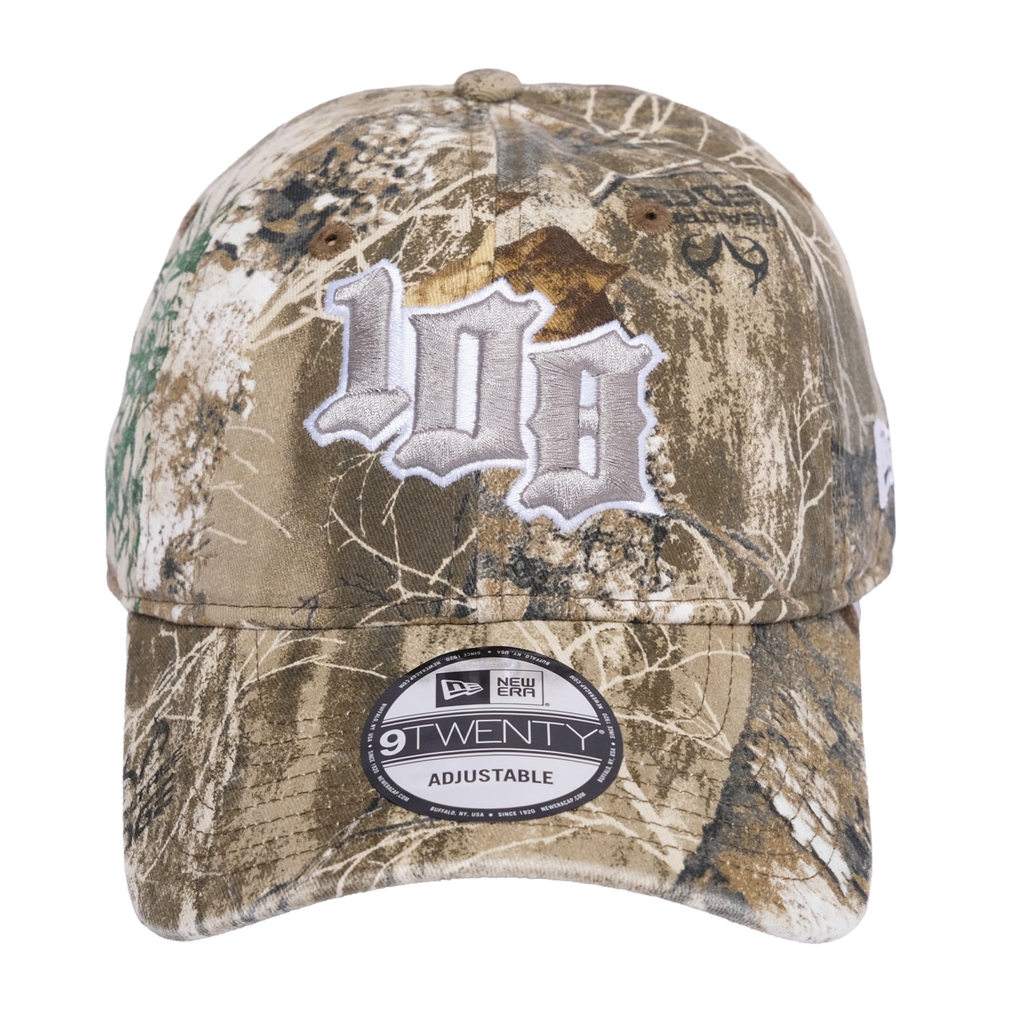 108WAREHOUSE x New Era - 9TWENTY Team Logo Cap - Realtree Camo Grey