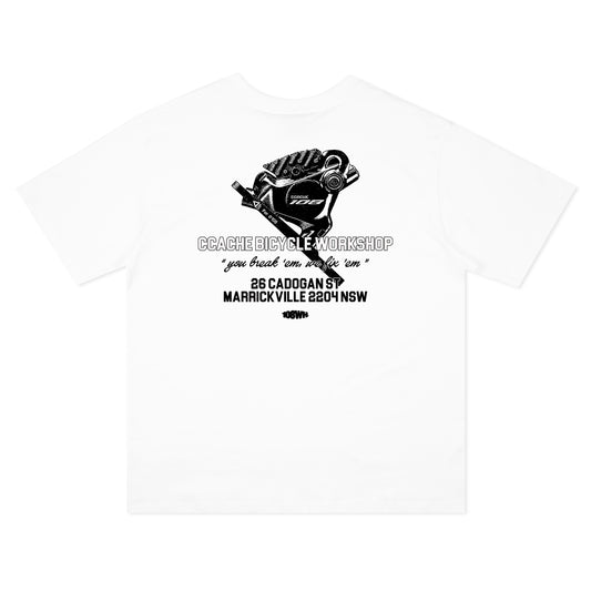 108WAREHOUSE x CCACHE - Workshop T-Shirt White