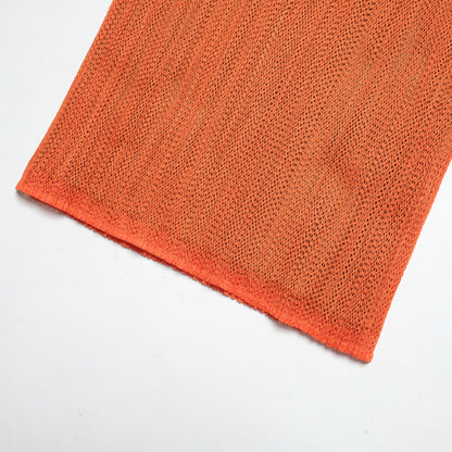 Issey Miyake Pleats Please Khaki/Orange Reversible Top